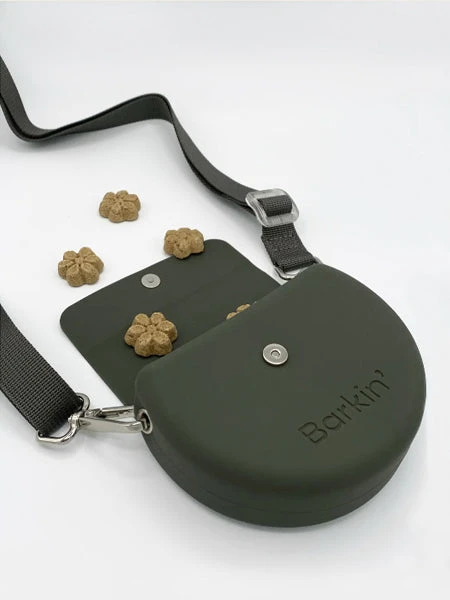Pochette Pour Friandises Pour Chien - Olive - Barkin