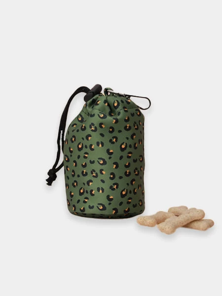 Pochette à Friandises Pour Chien - Léopard Vert - Cocopup London
