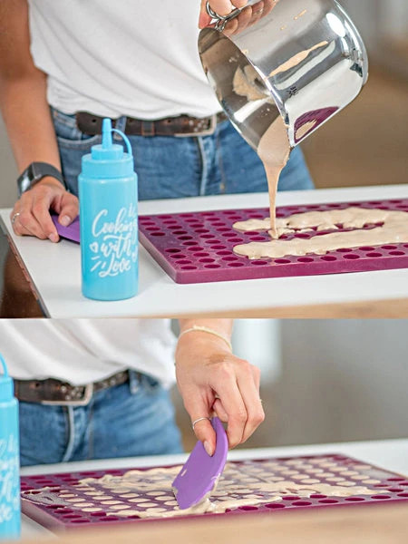 Moule En Silicone Pour Friandises - 249 Minis Os - Rose – Image 3