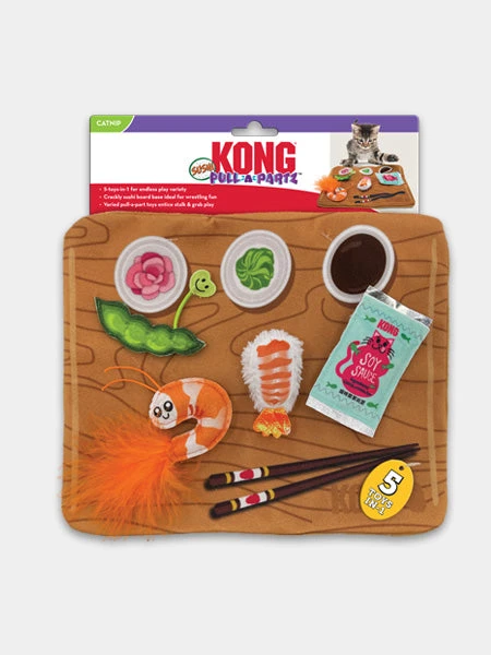 Tapis Interactif De Fouille Pour Chat - KONG Pull-A-Partz Sushi đŁ â Image 3