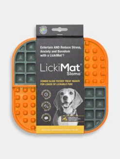 Plateau D'enrichissement Et De Léchage LickiMat Slomo - Orange