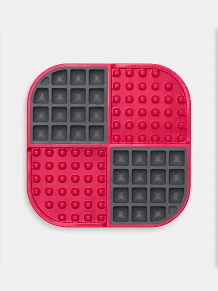 Plateau D'enrichissement Et De LĂ©chage LickiMat Slomo - Rouge â Image 2