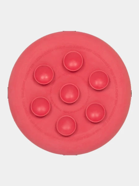 Bol D'enrichissement Et De LĂ©chage Avec Ventouses LickiMat UFO - Rose â Image 3
