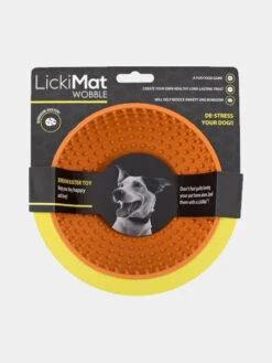 Bol D'enrichissement Et De Léchage LickiMat Wobble - Orange