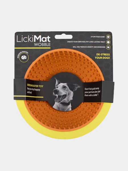 Bol D'enrichissement Et De Léchage LickiMat Wobble - Orange