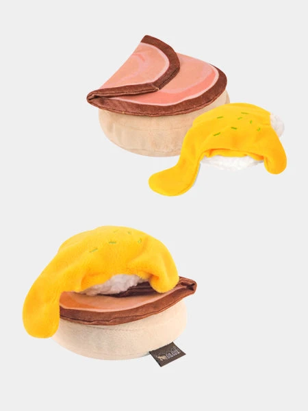 Jouet En Peluche Pour Chien - Barking Brunch - Oeuf Bénédicte 🥓🥚 - Pet PLAY