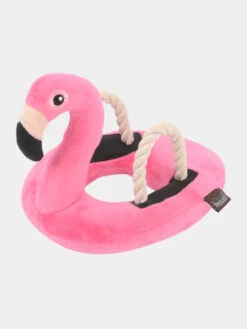 Jouet En Peluche Pour Chien - Tropical Paradise - Bouée Flamant Rose 🦩 - Pet PLAY