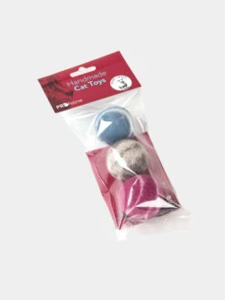 Lot De 3 Balles En Laine Pour Chat Infusé à L'herbe à Chat