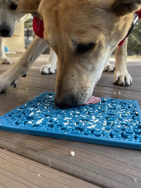 Tapis De Léchage Pour Chien Et Chat - Puzzle Bleu - SodaPup – Image 2