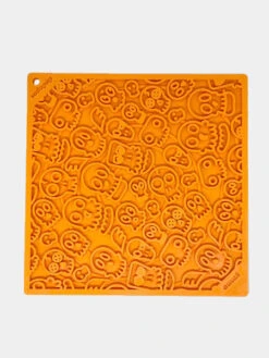 Tapis De Léchage Pour Chien Et Chat - Fantôme Orange - SodaPup