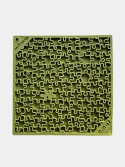 Tapis De Léchage Pour Chien Et Chat - Puzzle Vert - SodaPup