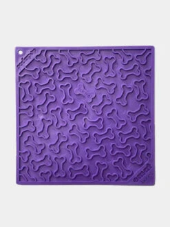 Tapis De Léchage Pour Chien Et Chat - Os Violet - SodaPup