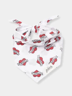 Bandana Pour Chien - Motif Love Mom ♥️ - The Paws