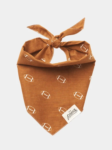 Bandana Pour Chien - Motif Ballon De Rugby - The Paws