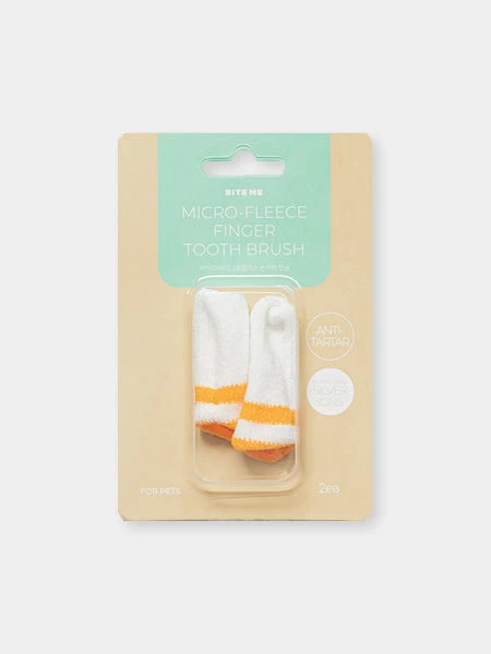 Lot De 2 Doigtier Brosse Ă Dent Pour Chien Et Chat - Bite Me