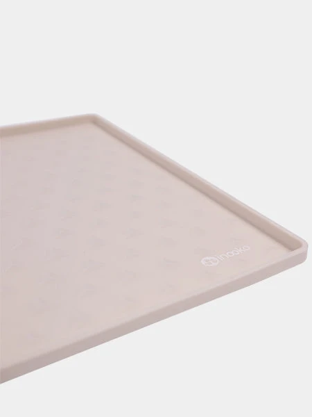 Tapis De Gamelle Pour Chien Et Chat - Sable – Image 3