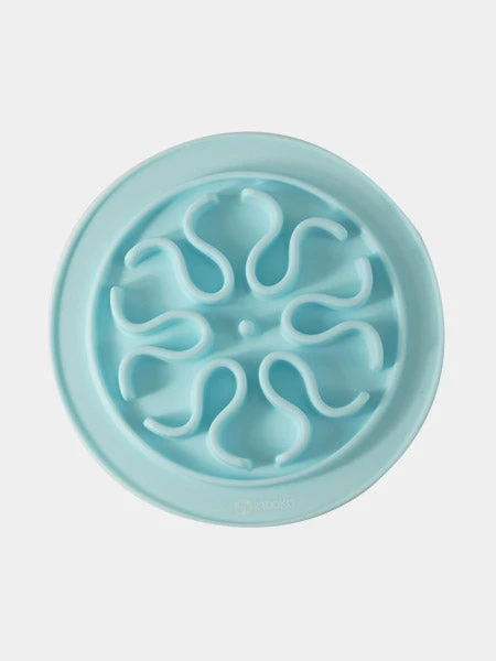 Gamelle Anti-glouton Bleu Pastel