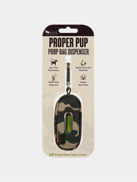 Distributeur Sacs à Crottes Pour Chien En Tissu - Camouflage – Image 2