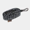 Distributeur Sacs à Crottes Pour Chien En Tissu - Tweed Noir Et Gris