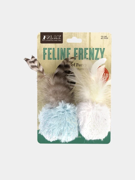 Lot De 2 Balles Pour Chat - Herbe à Chat Biologique - Pet PLAY – Image 2