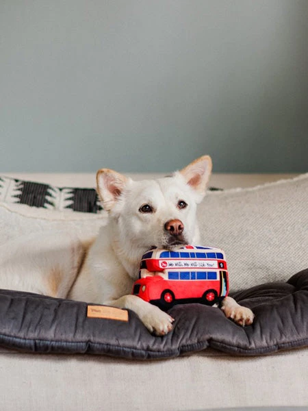 Jouet En Peluche Pour Chien - Canine Commute - Bus Londonien - Pet PLAY â Image 2