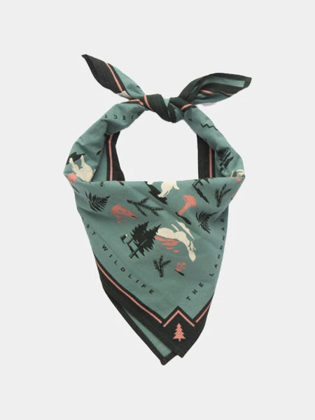Bandana En Coton - Northwest Wildlife - The Landmark Project