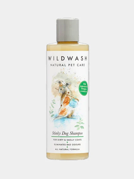 Shampoing Pour Chien Désodorisant - Stinky Dog - Menthe Et Citronnelle - Wildwash