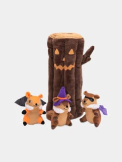 Jouet D'occupation Pour Chien - Bûche Ecureuils Halloween - ZippyPaws