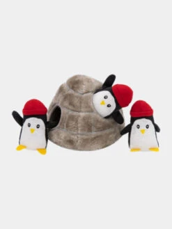 Jouet D'occupation Pour Chien Original - Pingouin Igloo De Noel - ZippyPaws